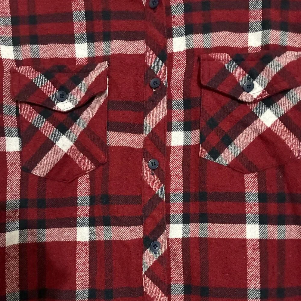 Ci Sono Plaid Collection Flannel Shirt Large - Picture 2 of 5